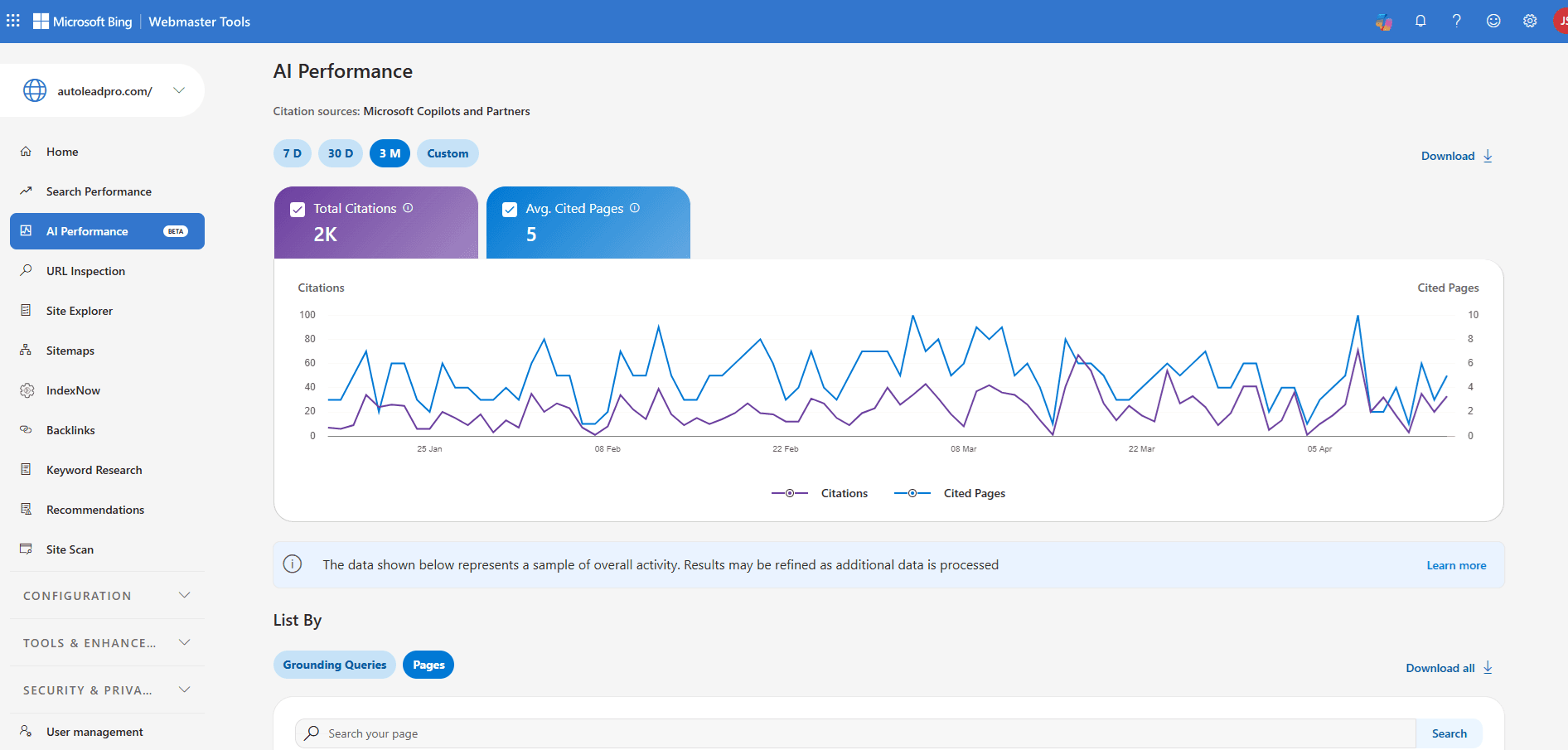 AI Visibility SEO screenshot for AutoLeadPro